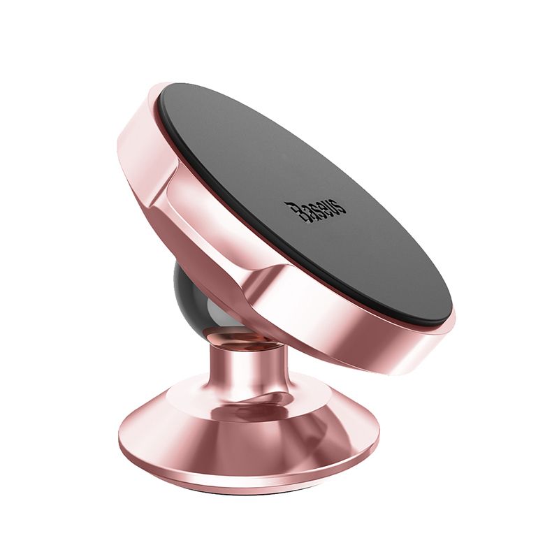  Магнитный автомобильный держатель для телефона Baseus Small Ears Series Vertical type, цвет -  розовое золото